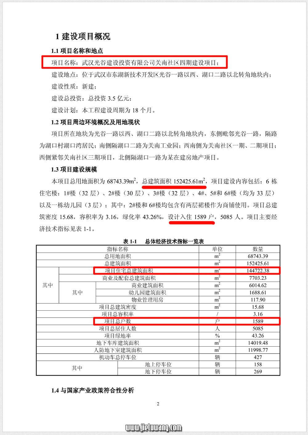 武汉光谷建设投资有限公司关南社区四期建设项目